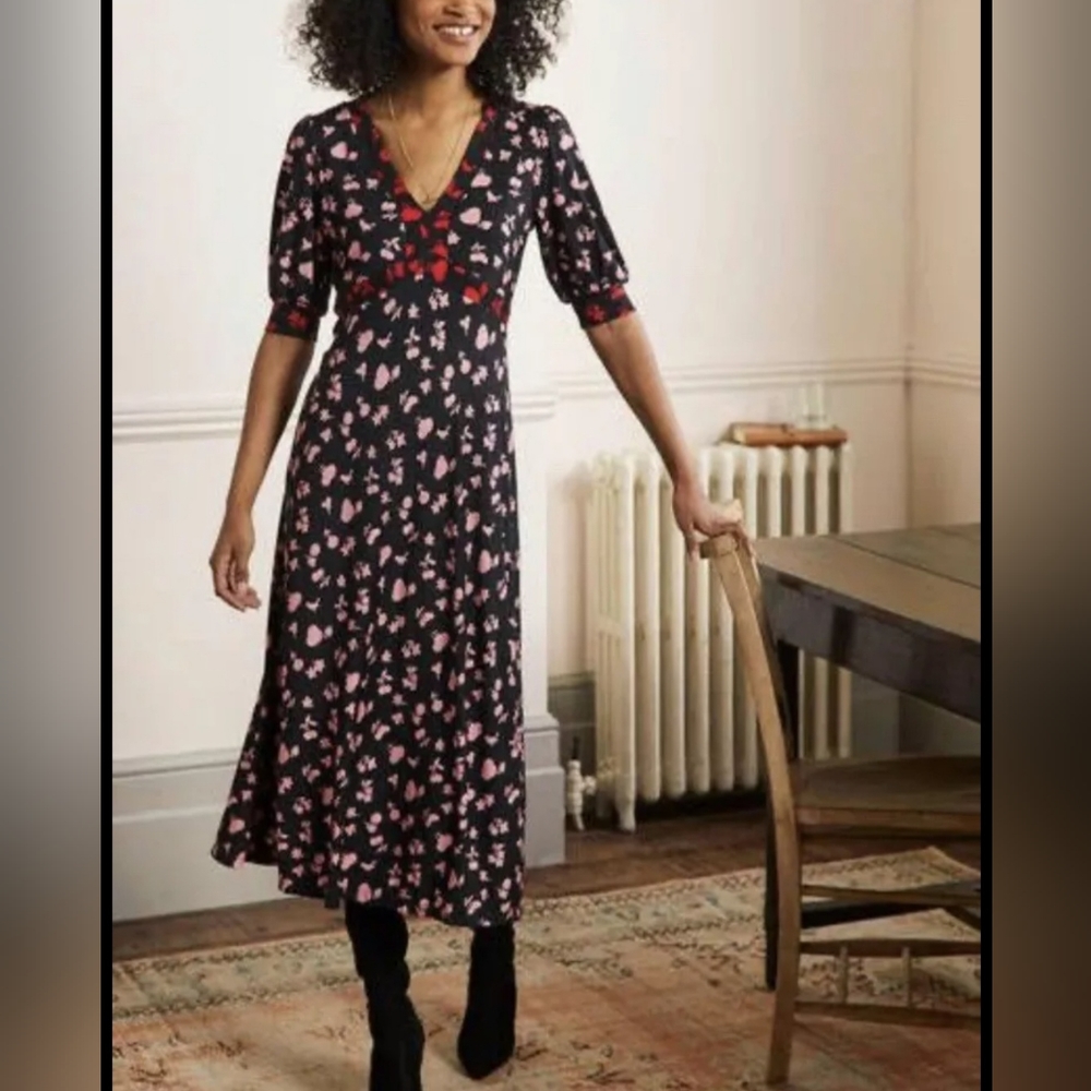 Boden jersey midi dress, sz 2